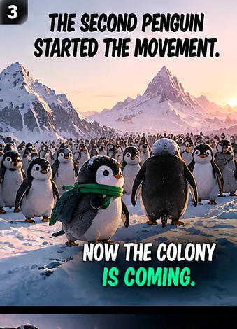 Second Penguin meme 3